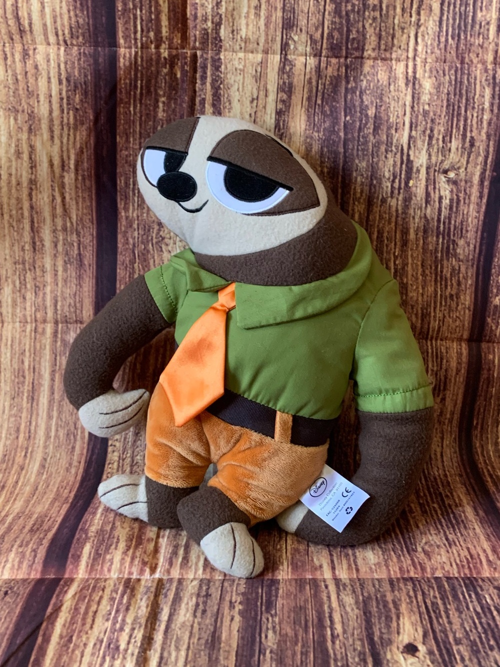 Disney Zootopia "Flash the Sloth" Stuffed Pillow Plush Size: 13"